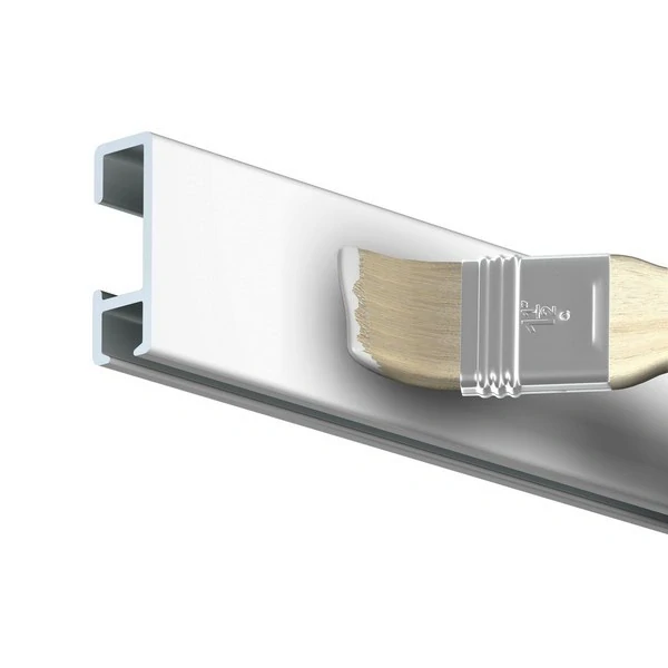 Závěsný systém na obrazy - SET Click Rail bílá přetíratelná 2x150cm