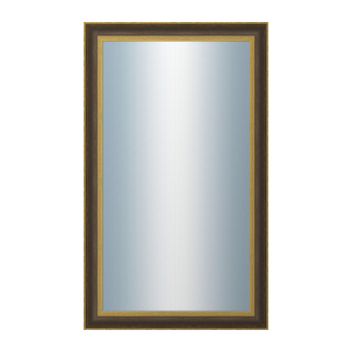 DANTIK Zrkadlo 60x100 ZVRATNÁ černozlatá plast