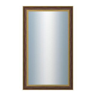 DANTIK Zrkadlo 60x100 ZVRATNÁ červenozlatá plast