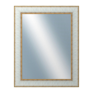 DANTIK Zrkadlo 40x50 |METAL bílozlatá,