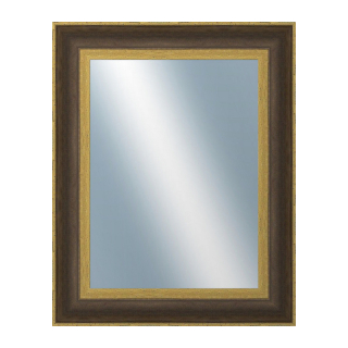 DANTIK Zrkadlo 40x50 ZVRATNÁ černozlatá plast