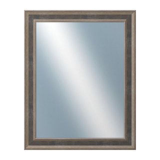 DANTIK Zrkadlo 40x50 TOOTH malá stříbrno černá