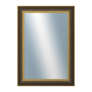 DANTIK Zrkadlo 50x70 ZVRATNÁ černozlatá plast