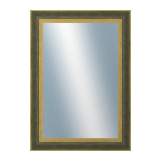 DANTIK Zrkadlo 50x70 ZVRATNÁ zelenozlatá plast