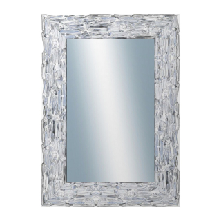 DANTIK Zrkadlo 50x70 Travertino stříbrné