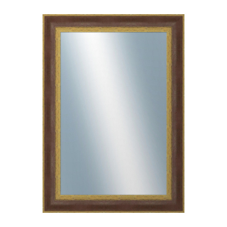 DANTIK Zrkadlo 50x70 ZVRATNÁ červenozlatá plast