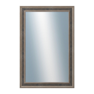 DANTIK Zrkadlo 40x60 TOOTH malá stříbrno černá