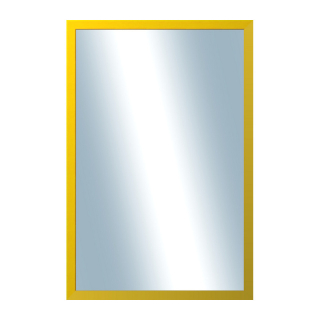 DANTIK Zrkadlo 40x60 PASTELKA žlutá rovná