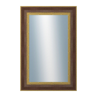 DANTIK Zrkadlo 40x60 ZVRATNÁ červenozlatá plast