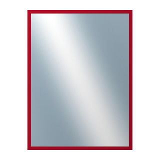 DANTIK Zrkadlo 60x80 PERLA červená lesklá vysoká