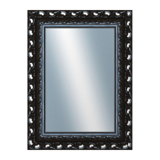 DANTIK Zrkadlo 60x80 ROKOKO černá lesklá