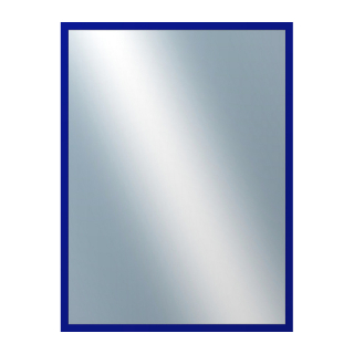 DANTIK Zrkadlo 60x80 PERLA modrá lesklá vysoká