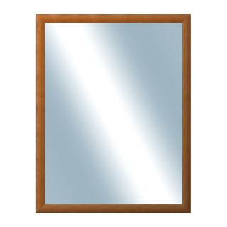 DANTIK Zrkadlo 70x90 LEDVINKA světle hnědá