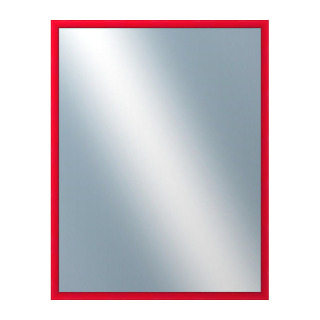 DANTIK Zrkadlo 70x90 BOX červená mořená