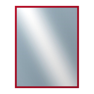 DANTIK Zrkadlo 70x90 PERLA červená lesklá vysoká
