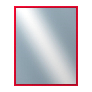 DANTIK Zrkadlo 80x100 BOX červená mořená