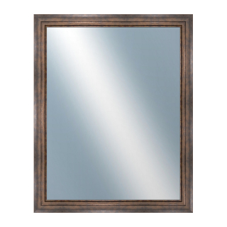 DANTIK Zrkadlo 80x100 TRITON široký měď antik