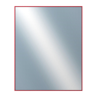 DANTIK Zrkadlo 80x100 | Hliníkový profil 02 | červená m.