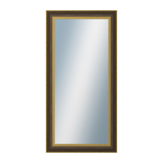 DANTIK Zrkadlo 50x100 ZVRATNÁ černozlatá plast