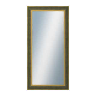 DANTIK Zrkadlo 50x100 ZVRATNÁ zelenozlatá plast