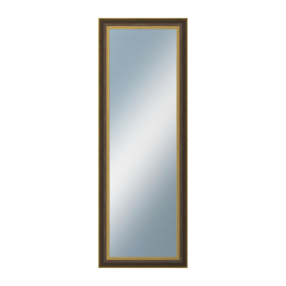 DANTIK Zrkadlo 50x140 ZVRATNÁ černozlatá plast