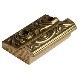 Rámová lišta DANTIK - 3160 | ROKOKO malá zlatá