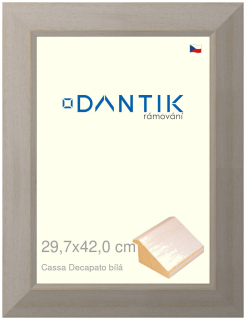DANTIK rám na obraz 29,7x42 | Caa Decapato bílá (Plexi Čiré)