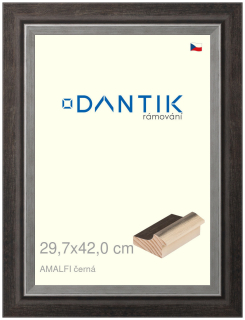 DANTIK rám na obraz 29,7x42 | AMALFI černá (Plexi Čiré)