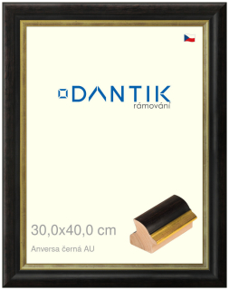 DANTIK rám na obraz 30x40 | ANIVERSA černá AU (Plexi Čiré)