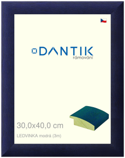 DANTIK rám na obraz 30x40 | LEDVINKA modrá (Plexi Čiré)