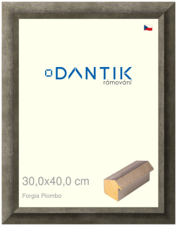 DANTIK rám na obraz 30x40 | Forgia Piombo (Plexi Čiré)