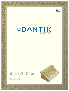 DANTIK rám na obraz 50x70 | Claico 3 (Plexi Čiré)