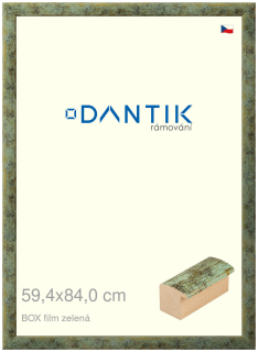DANTIK rám na obraz 59,4x84 | BOX filmzelená (Plexi Čiré)