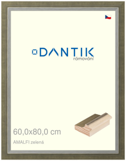 DANTIK rám na obraz 60x80 | AMALFI zelená (Plexi Čiré)