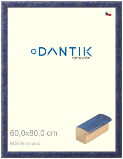 DANTIK rám na obraz 60x80 | BOX film modrá (Plexi Čiré)