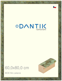 DANTIK rám na obraz 60x80 | BOX filmzelená (Plexi Čiré)