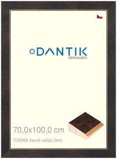 DANTIK rám na obraz 70x100 | TOMAS černá velká (Plexi Čiré)