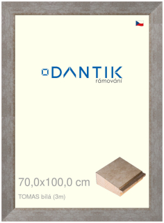 DANTIK rám na obraz 70x100 | TOMAS bílá velká (Plexi Čiré)