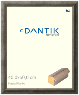 DANTIK rám na obraz 40x50 | Forgia Piombo (Plexi Čiré)