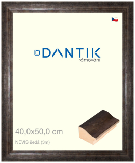 DANTIK rám na obraz 40x50 | NEVIS šedá (Plexi Čiré)