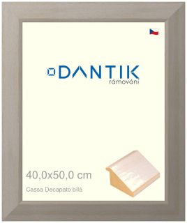 DANTIK rám na obraz 40x50 | Caa Decapato bílá (Plexi Čiré)