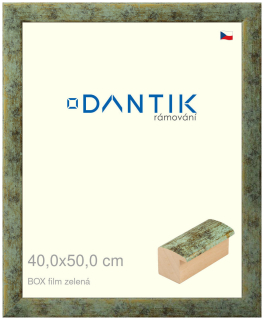 DANTIK rám na obraz 40x50 | BOX filmzelená (Plexi Čiré)