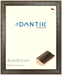 DANTIK rám na obraz 40x50 | NEVISzelená (Plexi Čiré)