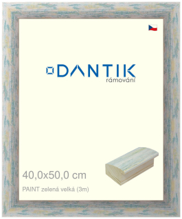 DANTIK rám na obraz 40x50 | PAINT zelená velká (Plexi Čiré)