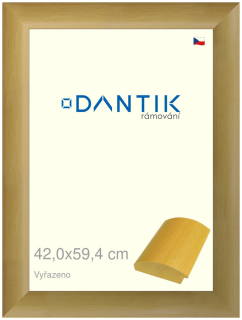 DANTIK rám na obraz 42x59,4 | Vyřazeno | RENÉ přírodní (Plexi Čiré)