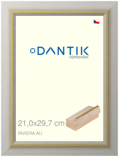 DANTIK rám na obraz 21x29,7 | RIVIERA AU (Sklo Čiré)