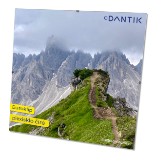 40x40 | DANTIK Euroklip PLEXI čiré - rámeček na fotky