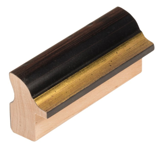 Rámová lišta DANTIK - 3145 | ANIVERSA piccola černá AU