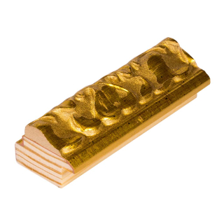 Rámová lišta DANTIK - 3251 | Starozlatá s ornamentem