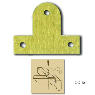 Fixační kování pro uchycení plátna do rámu 1 malé (100 ks)